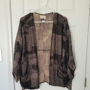 Chic Geometric Patterned Kimono